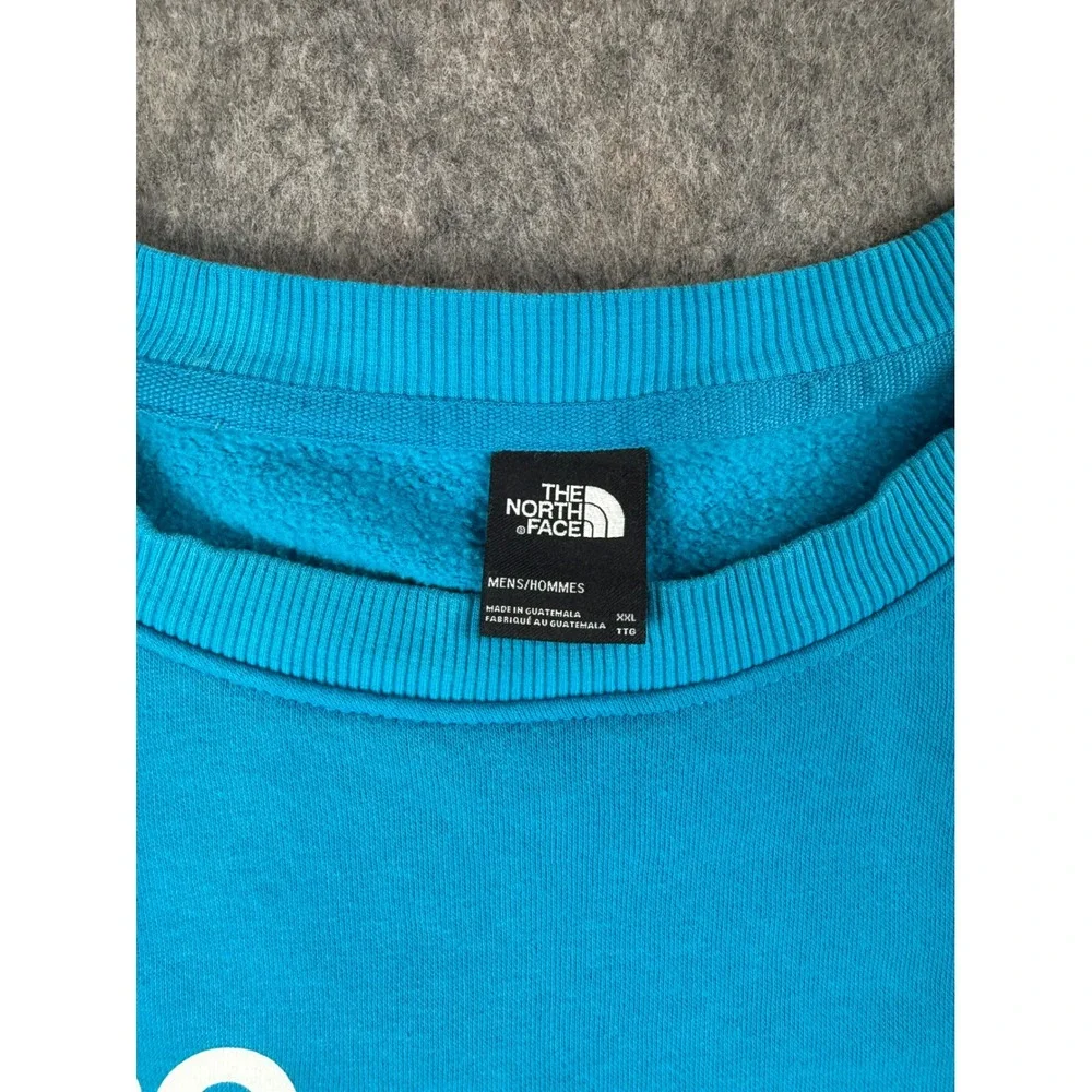 The North Face Sweatshirt Mens XXL Blue Cotton Fleece Pullover Logo Gorpcore XXL